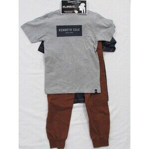 Jogger Set Kenneth Cole 3 pc BoysSize 10 Blue, Brown, Gray